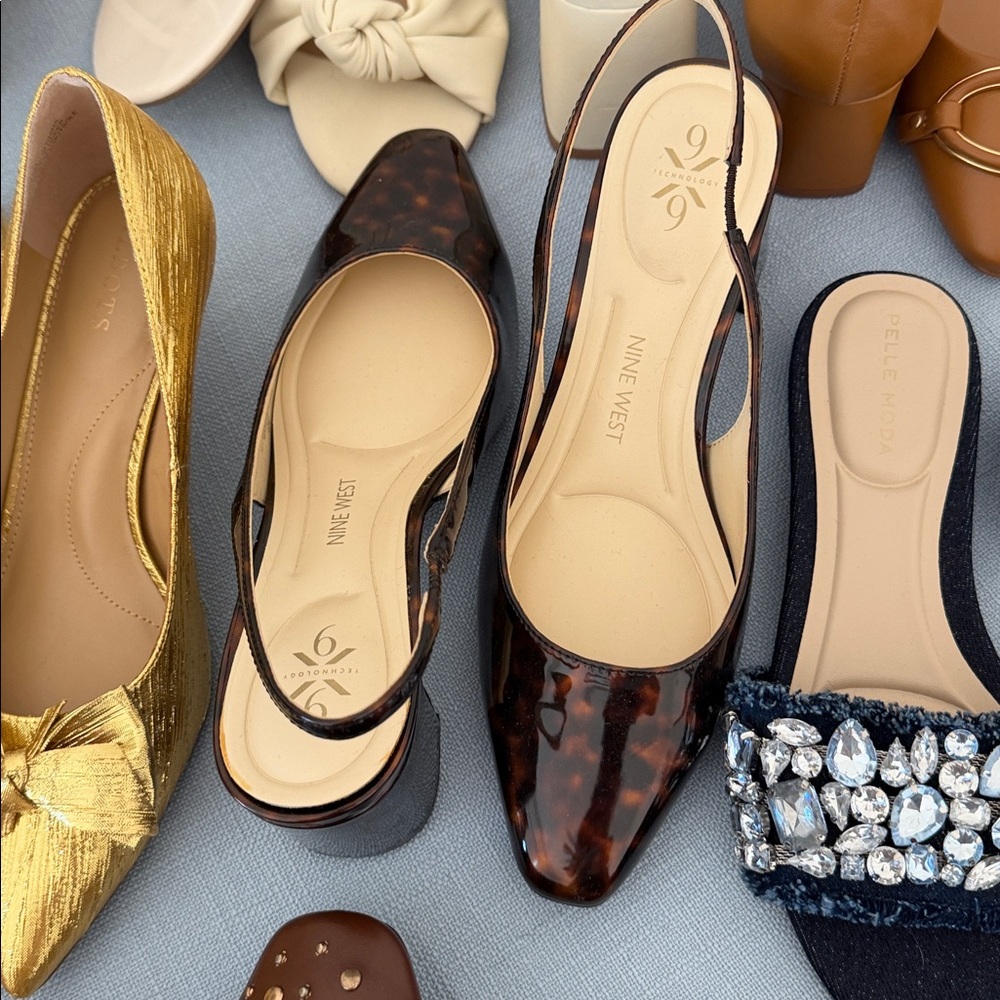 Tortoise Sling Back